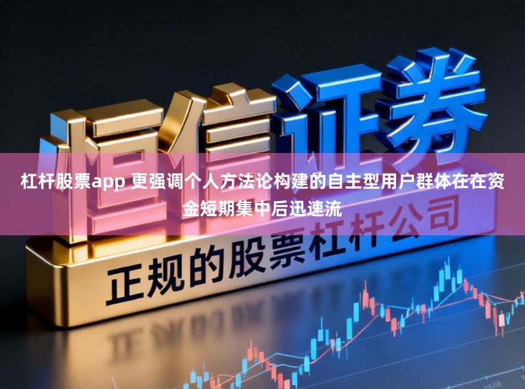 杠杆股票app 更强调个人方法论构建的自主型用户群体在在资金短期集中后迅速流