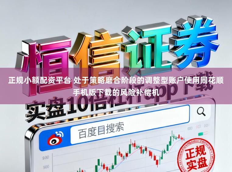 正规小额配资平台 处于策略磨合阶段的调整型账户使用同花顺手机版下载的风险补偿机