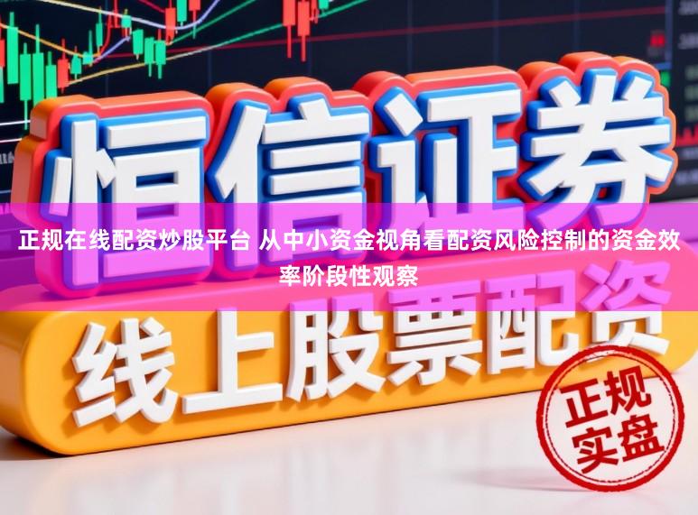 正规在线配资炒股平台 从中小资金视角看配资风险控制的资金效率阶段性观察